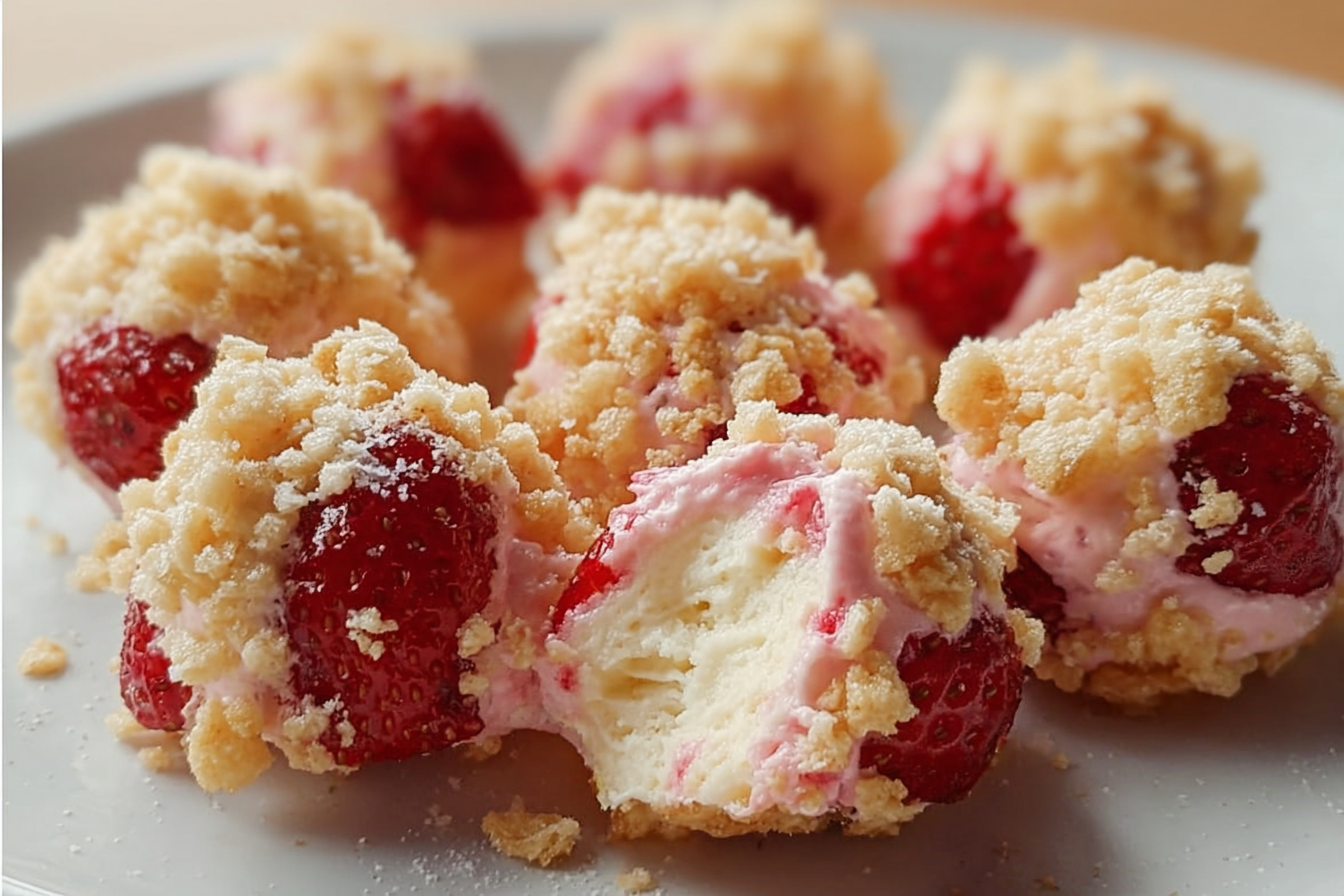Strawberry Cheesecake Crunch Bites