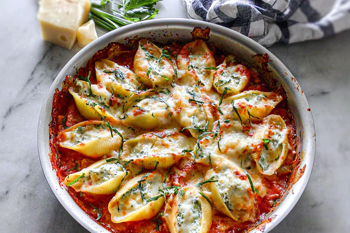 Stuffed Shells Recipe Easy Cheesy Family Favorite 6 Stuffed Pasta Shells