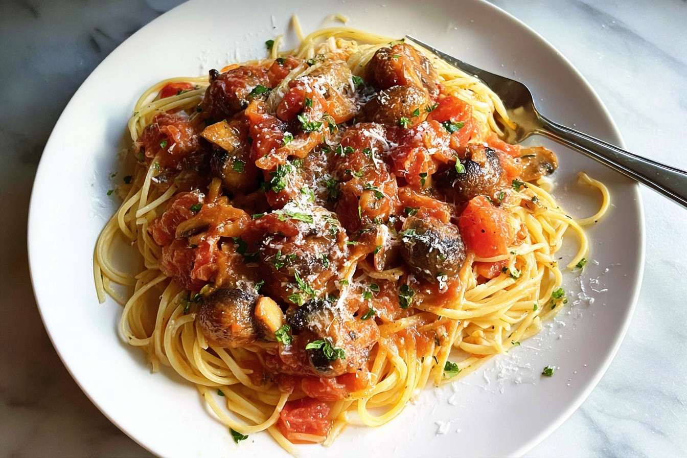 Mushroom Sauce Recipe For Spaghetti 6 Tomato Mushroom Spaghetti