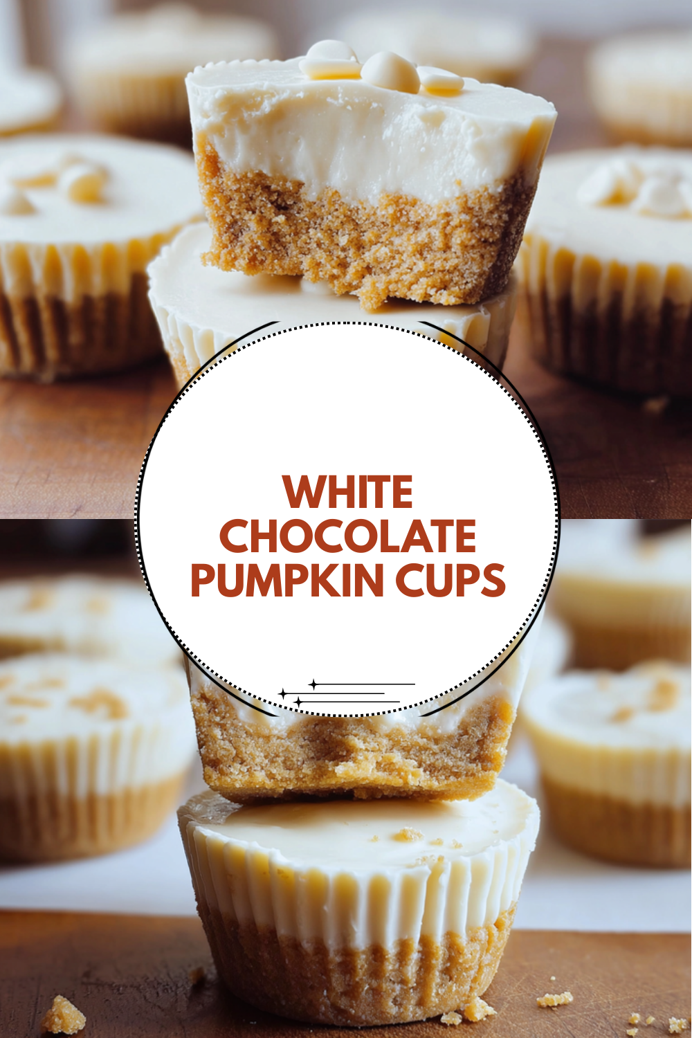 White Chocolate Pumpkin Cups