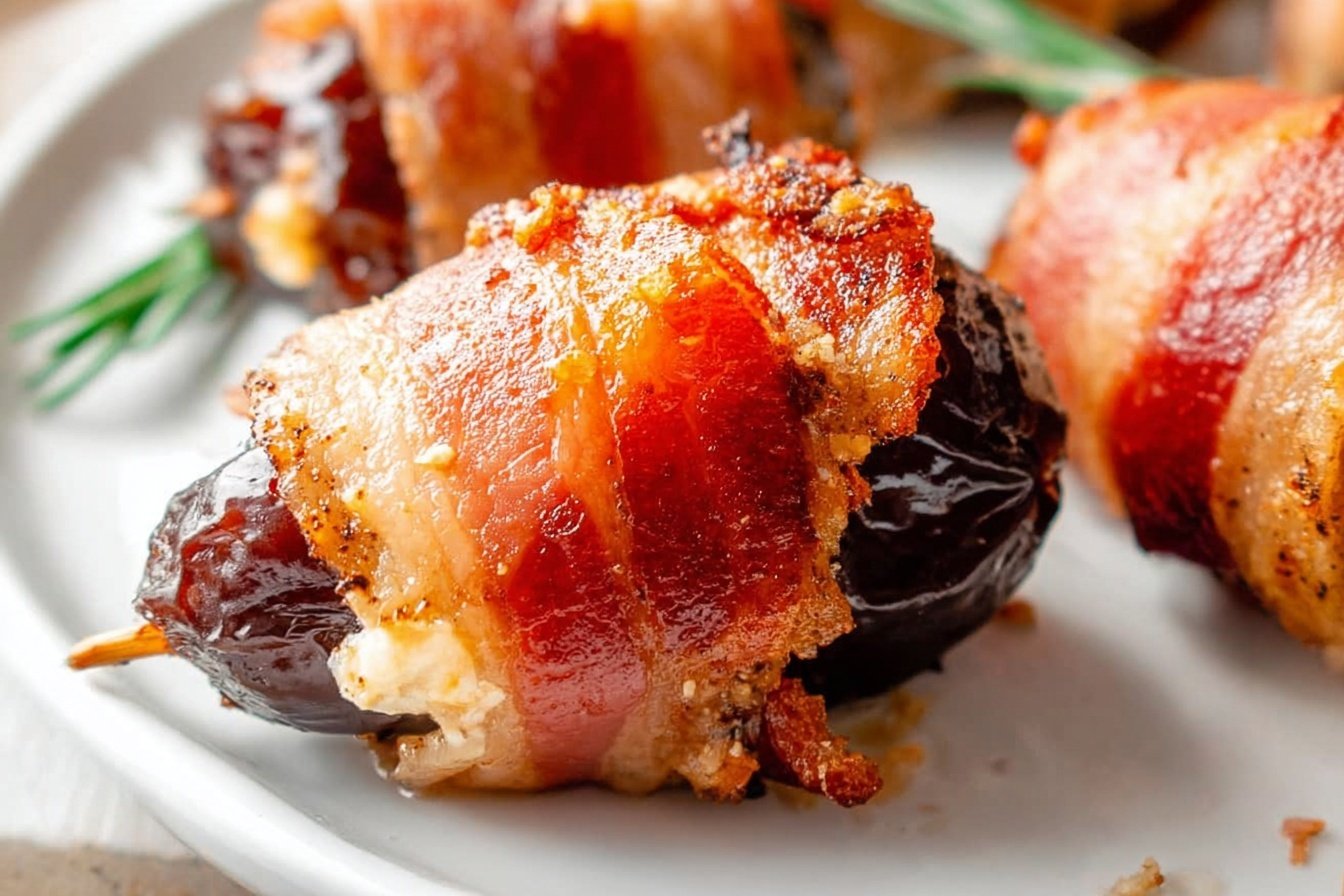 3 Ingredient Bacon Wrapped Dates Recipe 6 Bacon Wrapped Dates