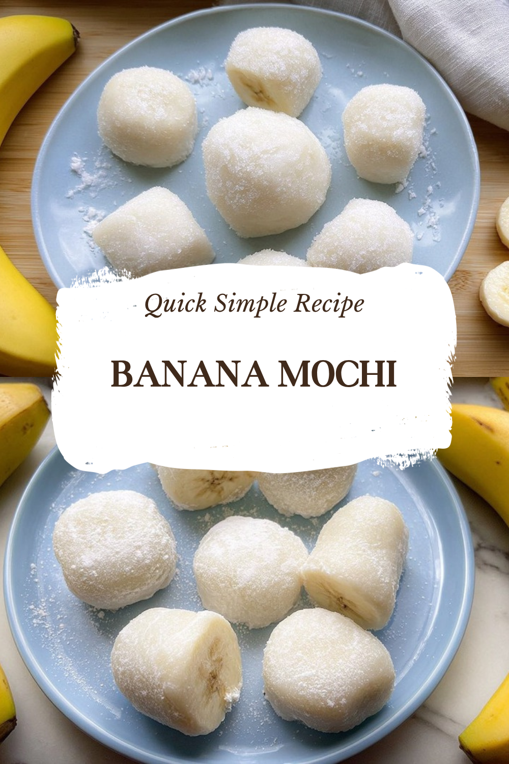 Chinese Banana Mochi Rolls With Real Bananas Recipe 7 Banana Mochi