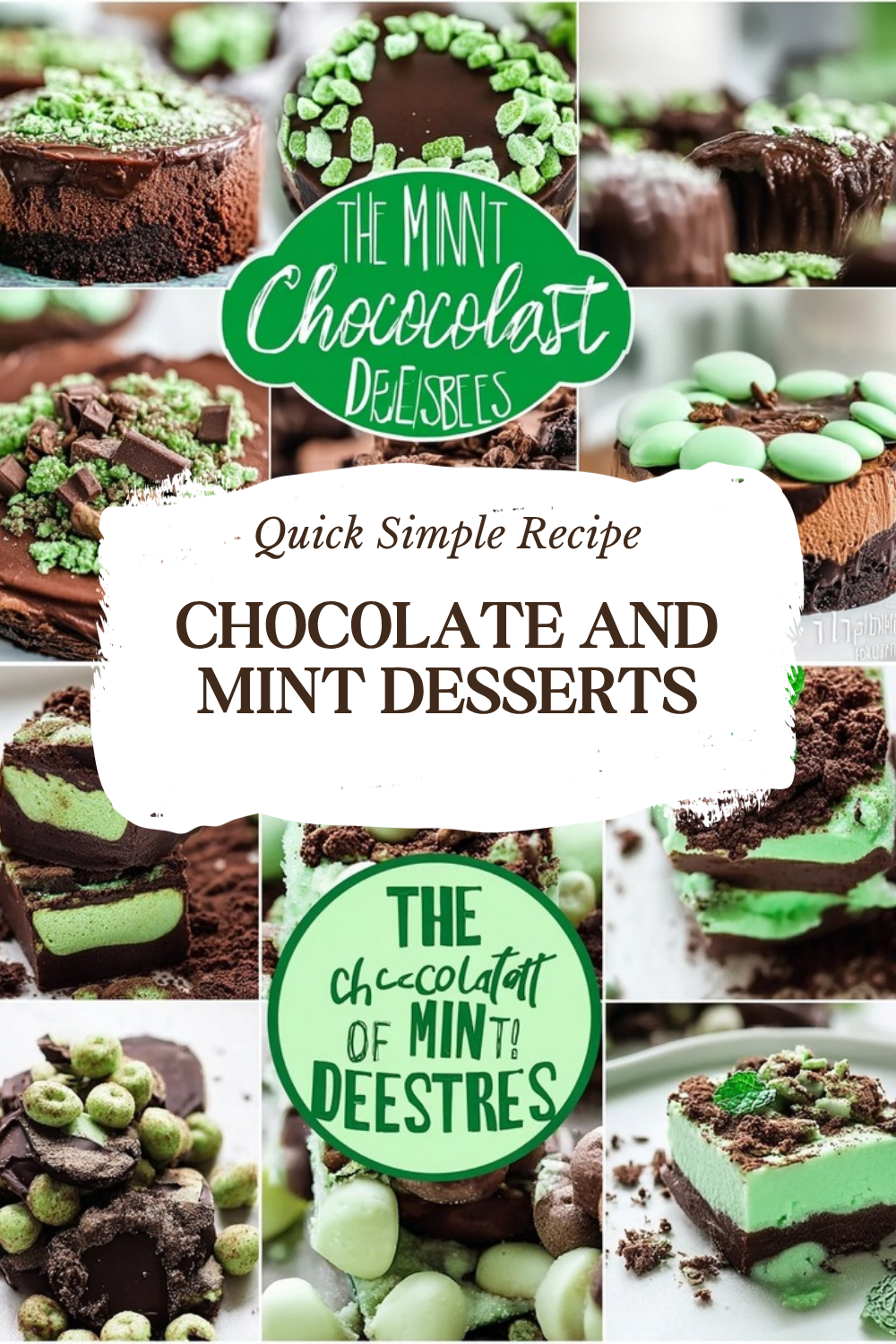 Chocolate And Mint Desserts