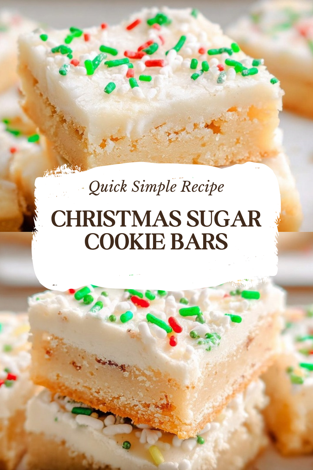 Christmas Sugar Cookie Bars