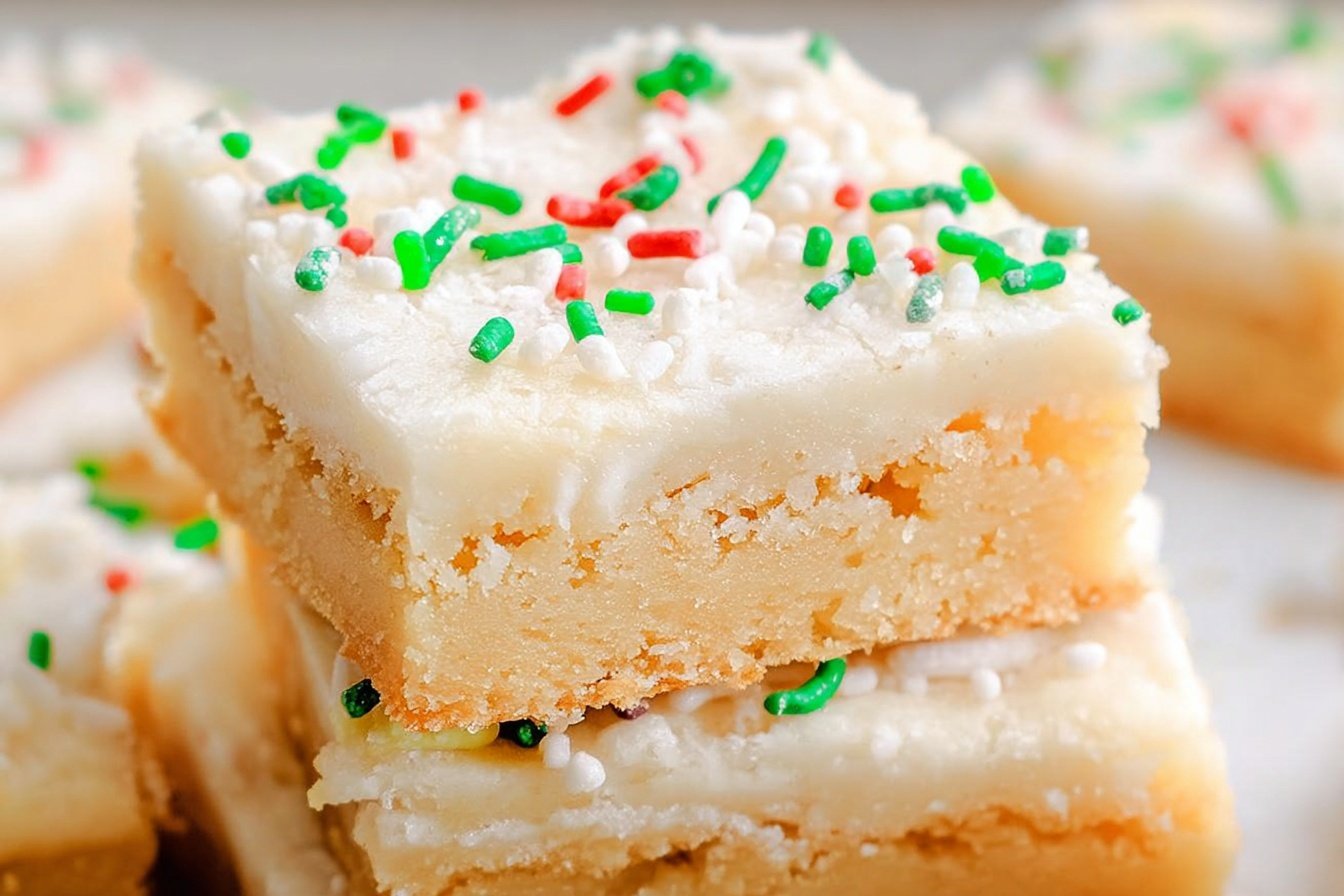 Christmas Sugar Cookie Bars