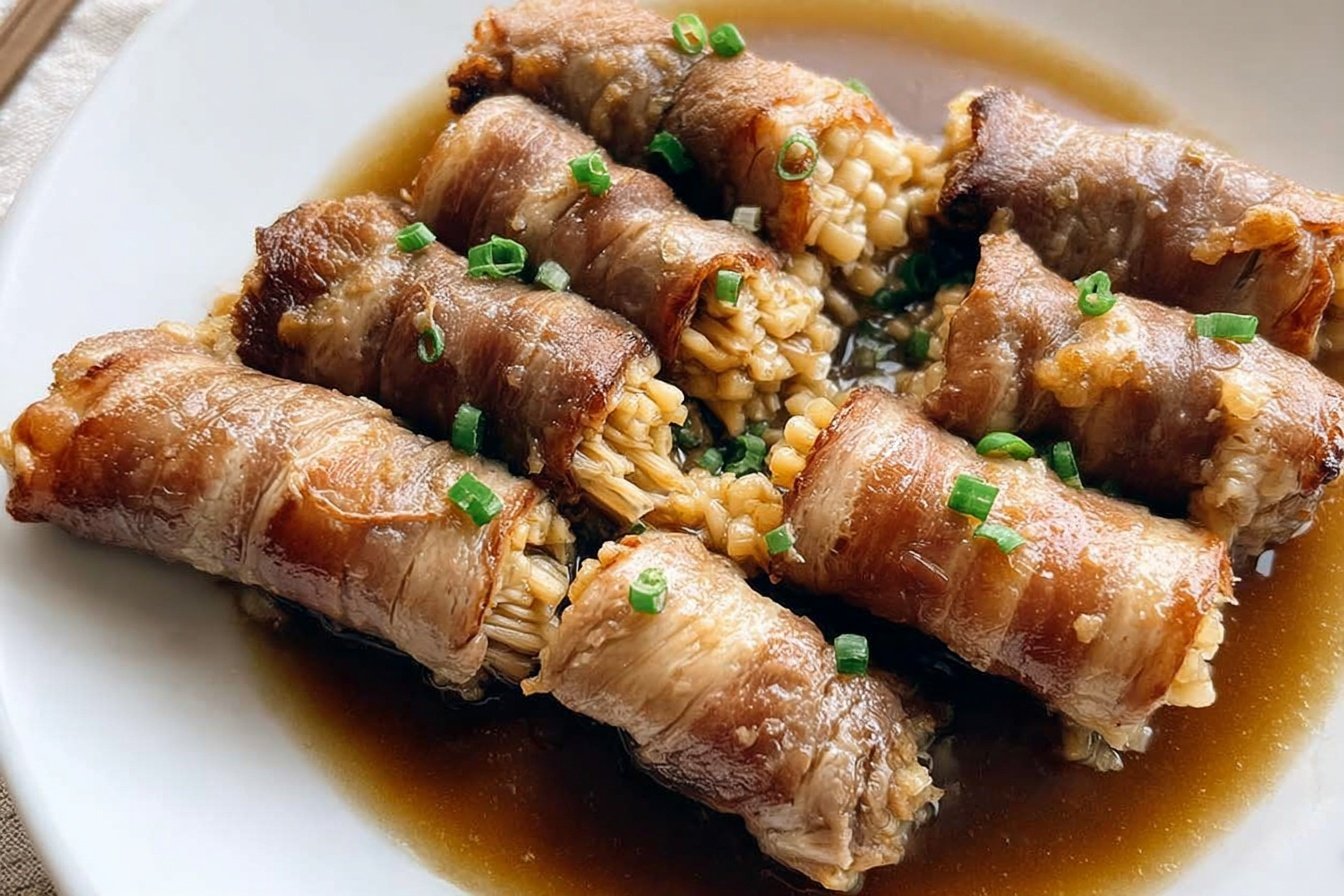 Easy Enoki Beef Rolls Recipe In 20 Minutes 6 Enoki Beef Rolls
