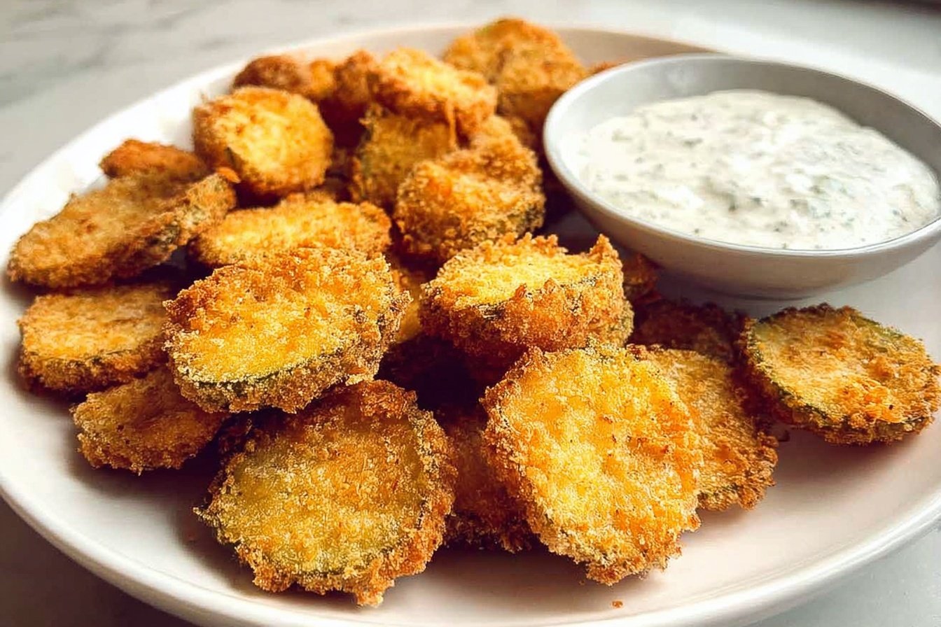 Fried Pickles Recipe Crispy Batter Dipping Sauce 6 Fried Pickles