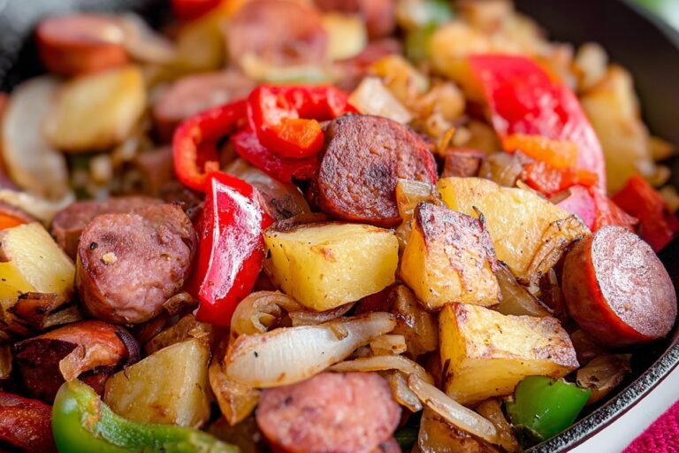 Kielbasa Peppers Potato Hash Skillet Recipe 17.Png