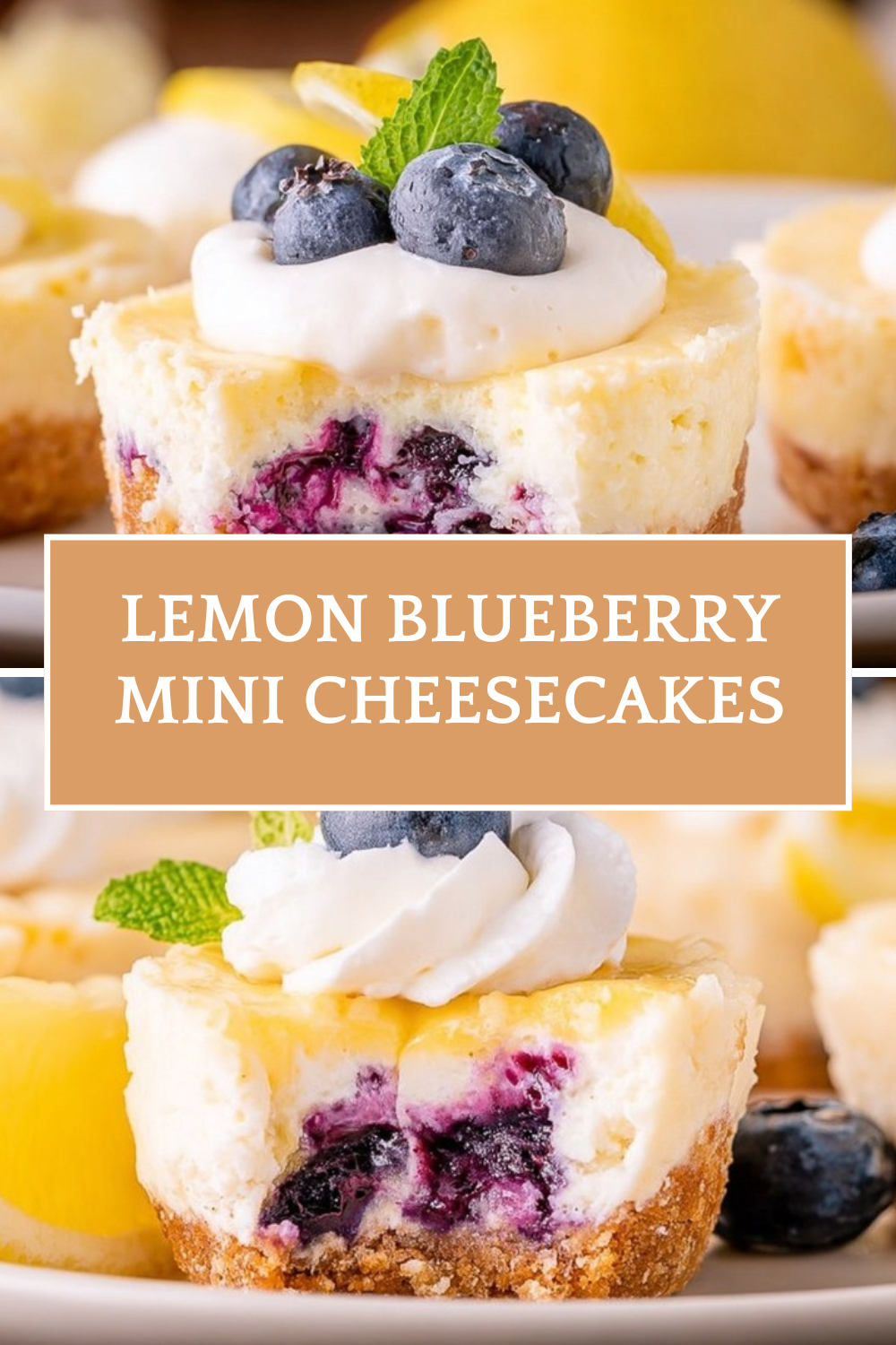 Mini Lemon Blueberry Cheesecakes Recipe 7 Lemon Blueberry Mini Cheesecakes