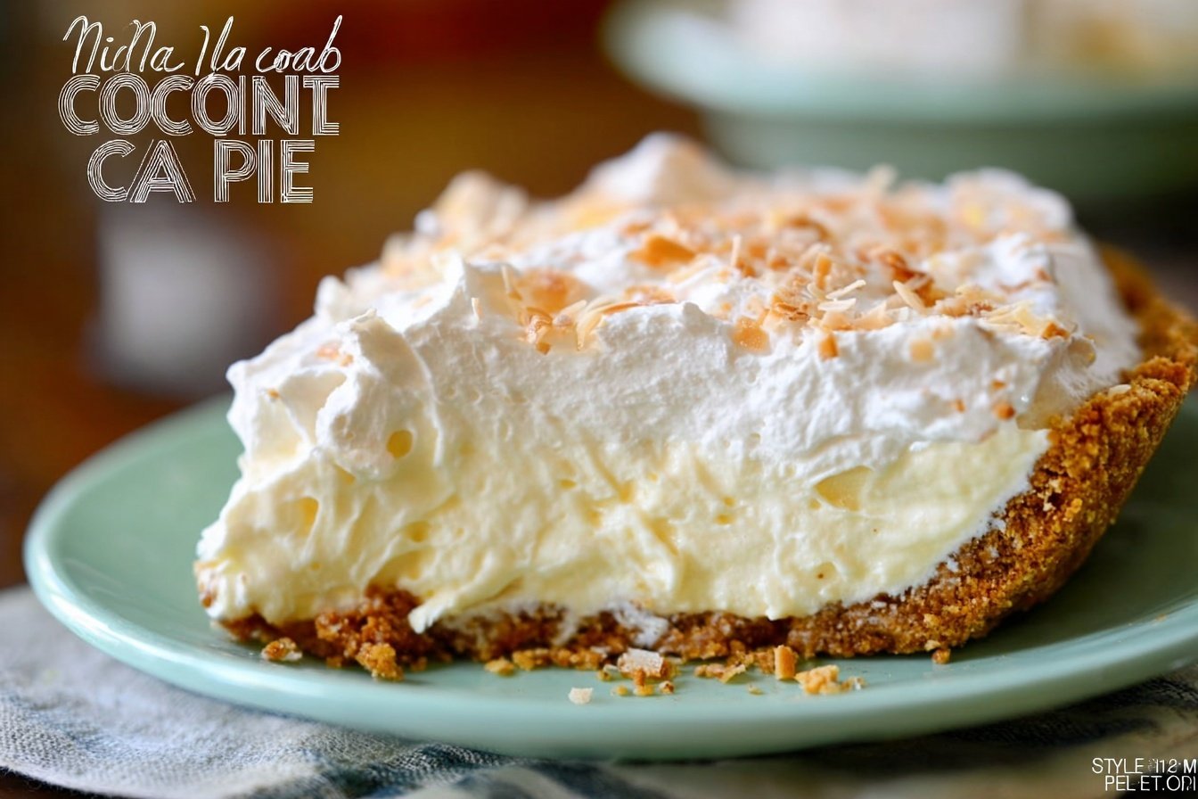 No Bake Pina Colada Cream Pie