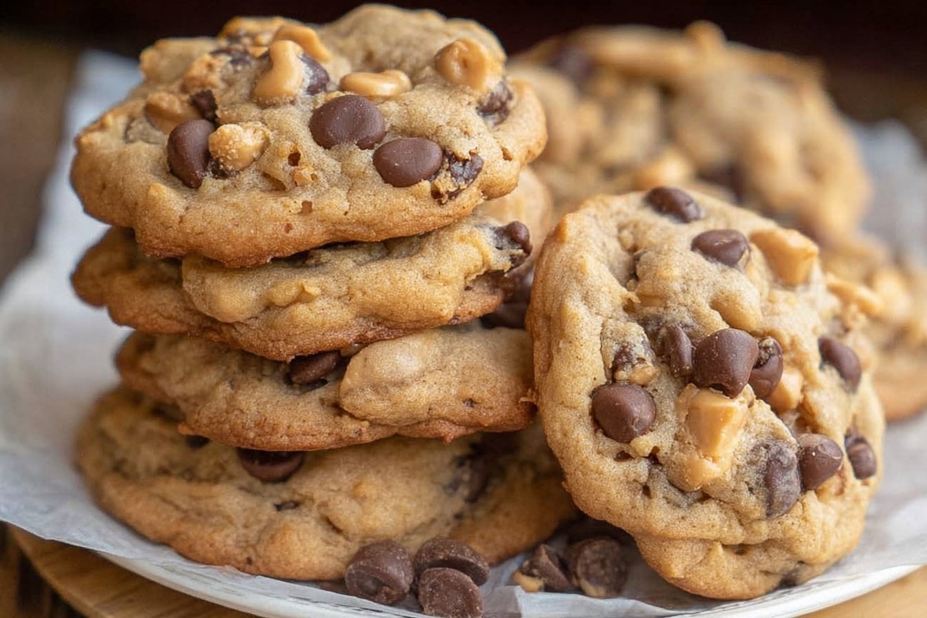 Peanut Butter Banana Chocolate Chip Cookies