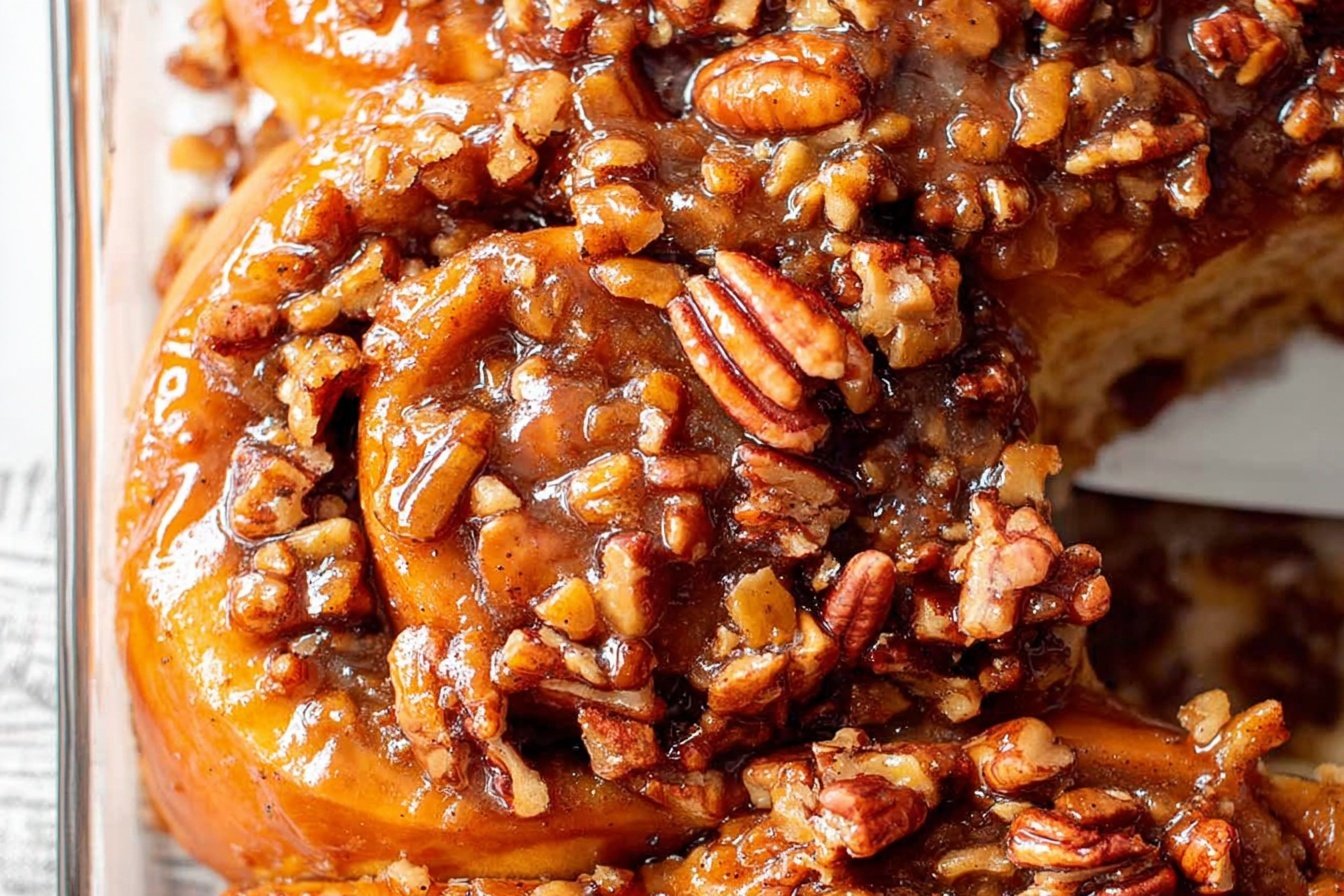 Pumpkin Sticky Buns With Caramel Glaze And Pecans 6 Pumpkin Sticky Buns