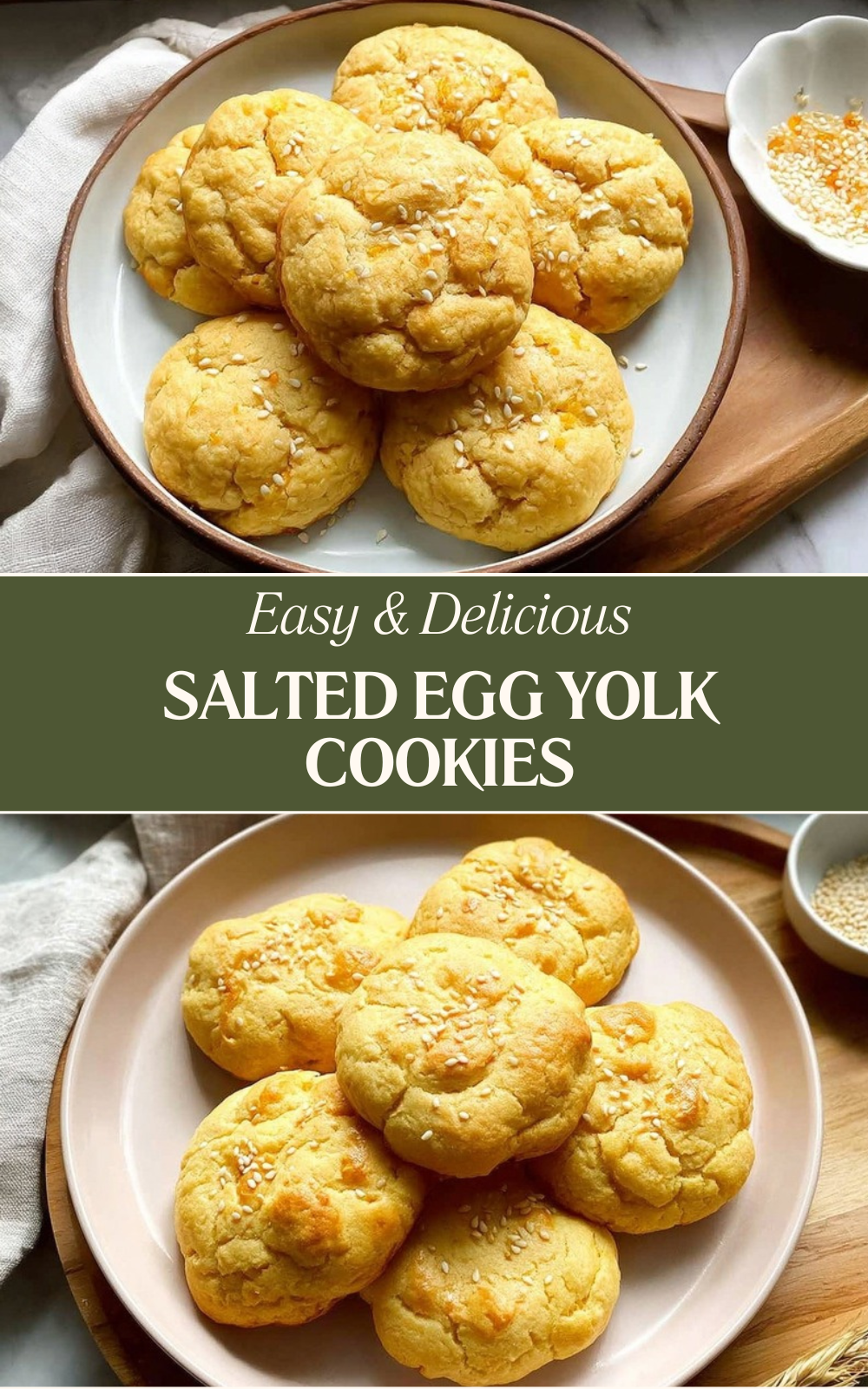 Salted Egg Yolk Cookies