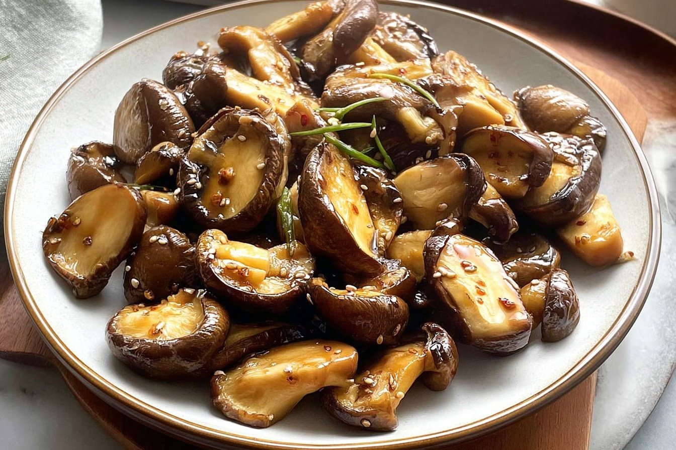 Shiitake Mushrooms Stir Fry With Peppers Recipe 6 Shiitake Mushroom Stir Fry
