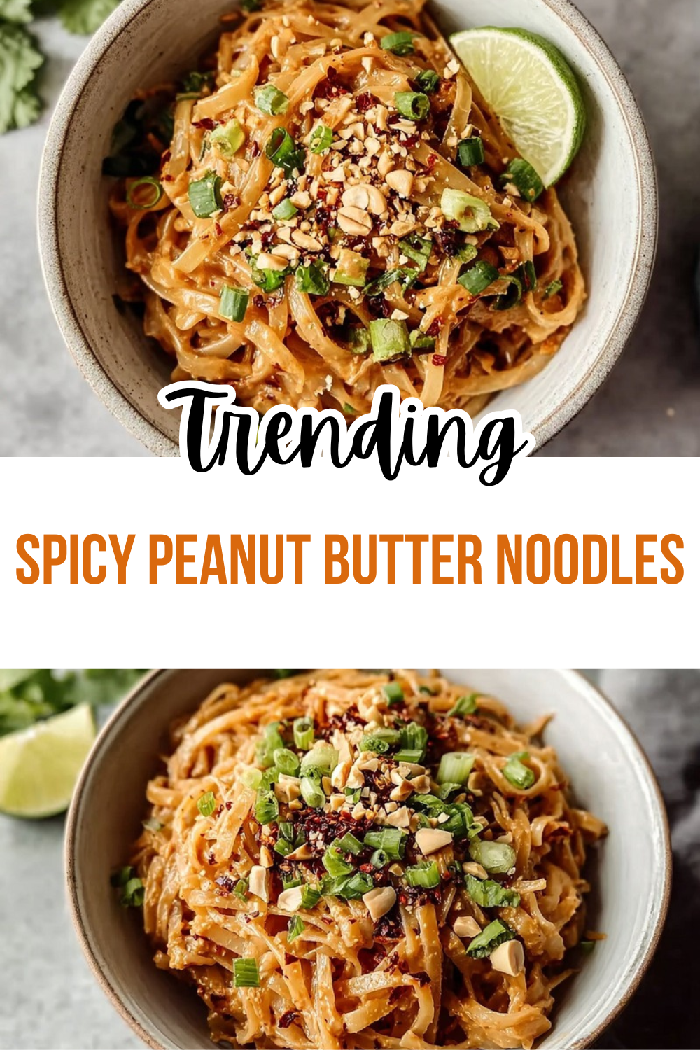 Spicy Peanut Butter Noodles