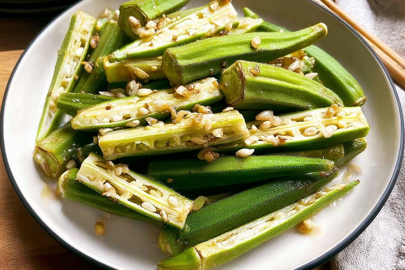 Steamed Okra