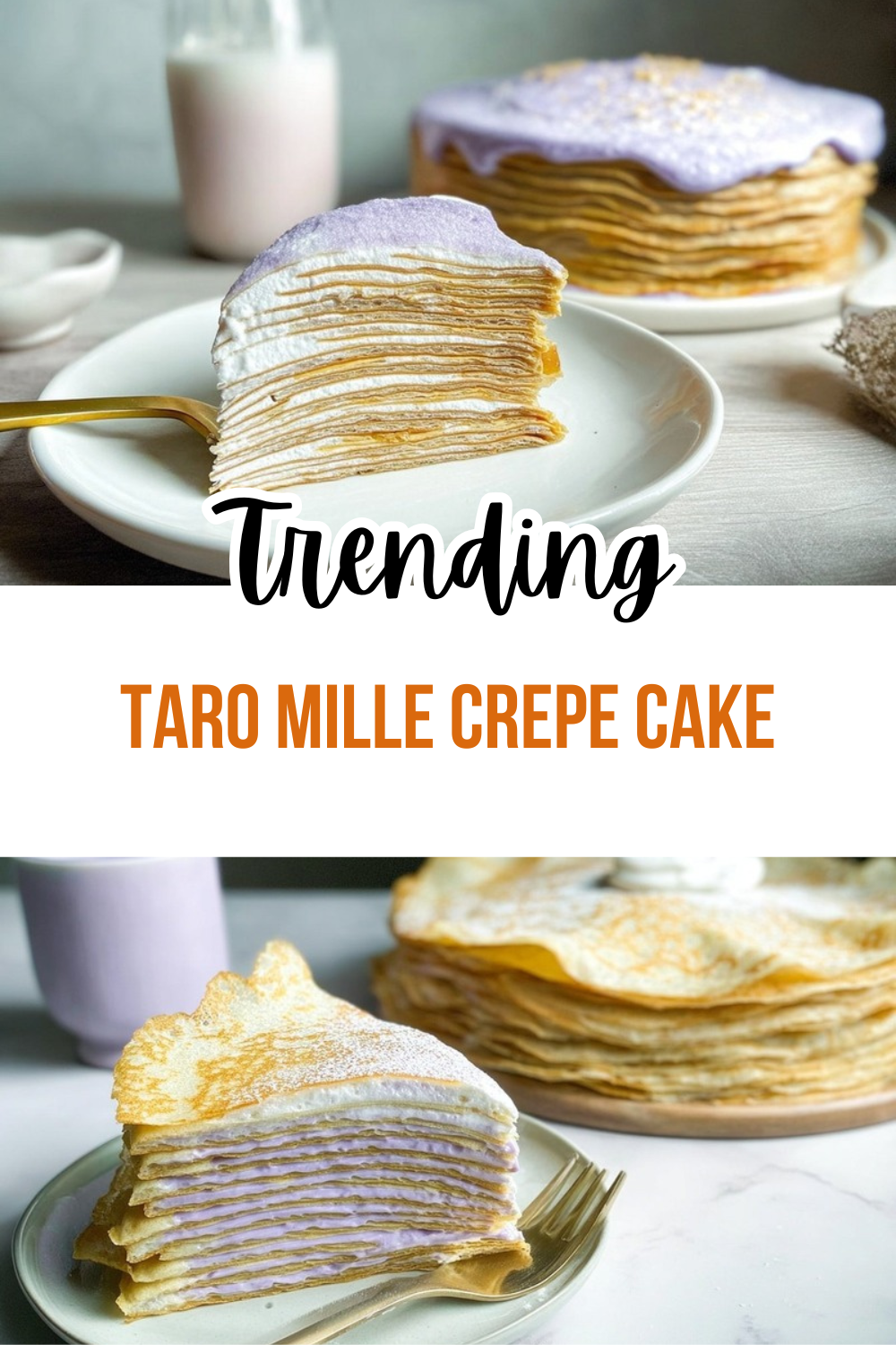 Taro Mille Crepe Cake Recipe 7 Taro Mille Crepe Cake