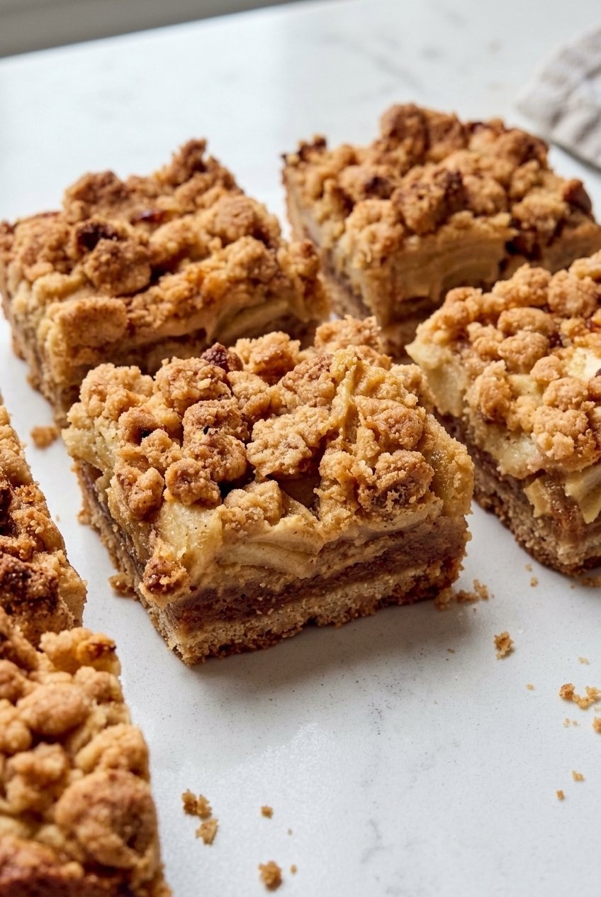 Brown Butter Apple Shortbread Bars