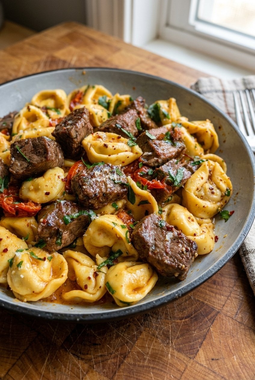 One Pan Cowboy Butter Tortellini Steak Bites 6 Cowboy Butter Tortellini Steak Bites