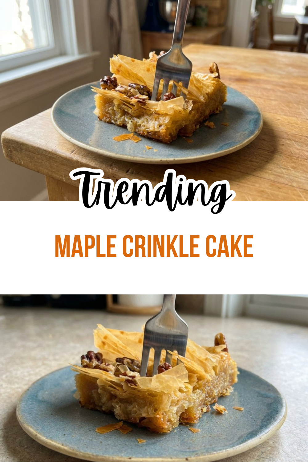 Maple Crinkle Cake