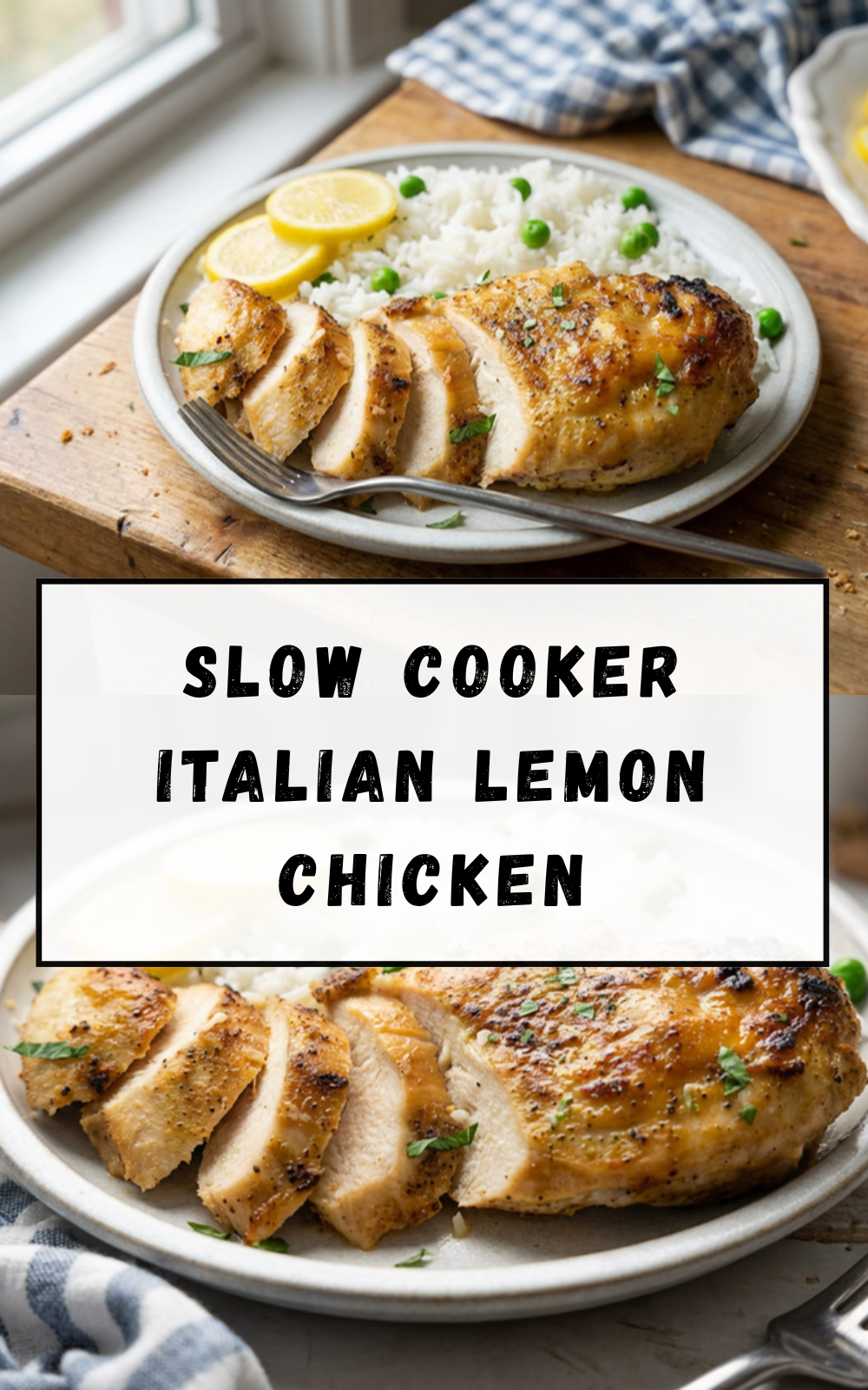 Slow Cooker Italian Lemon Chicken
