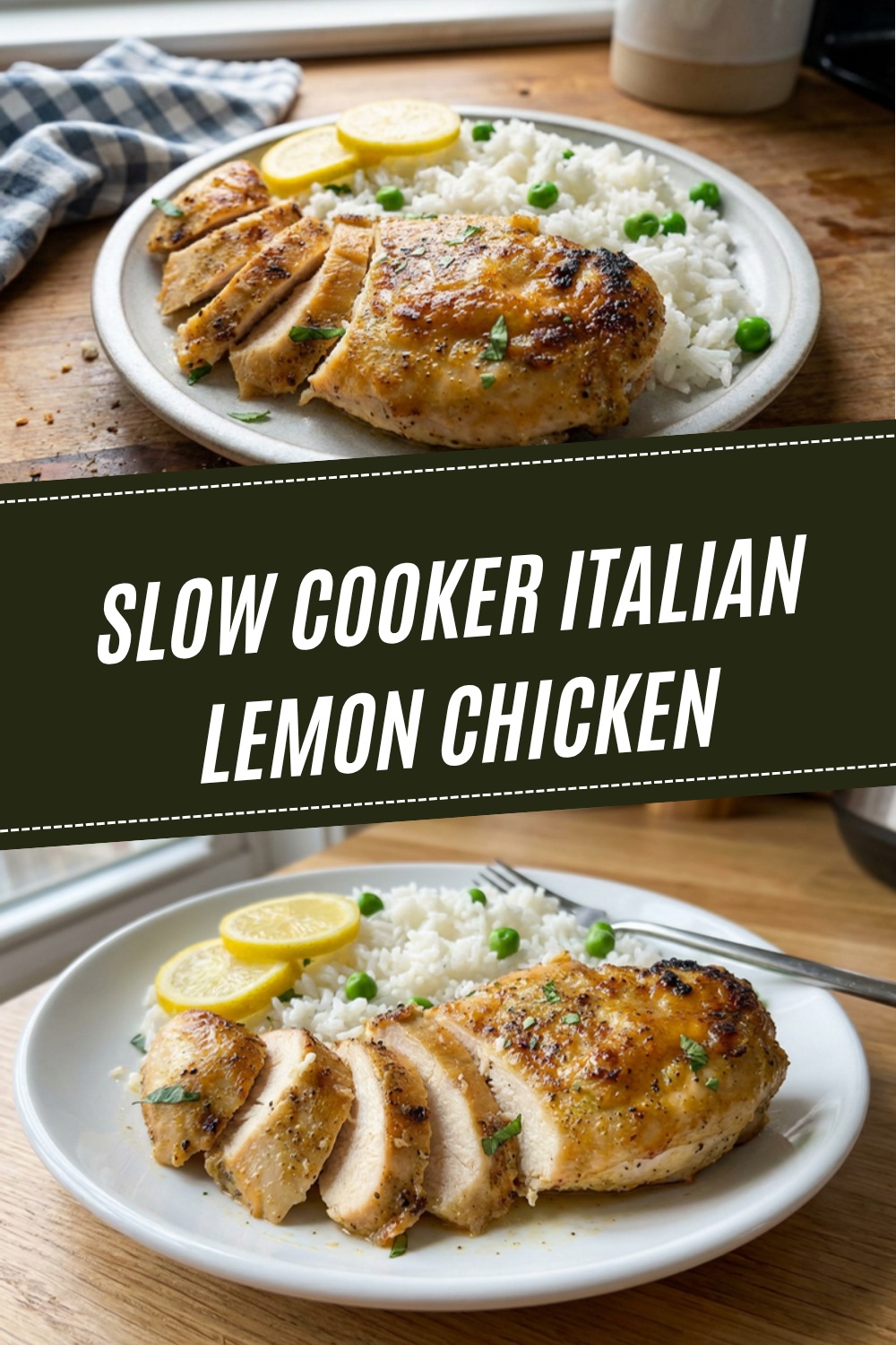 Slow Cooker Italian Lemon Chicken
